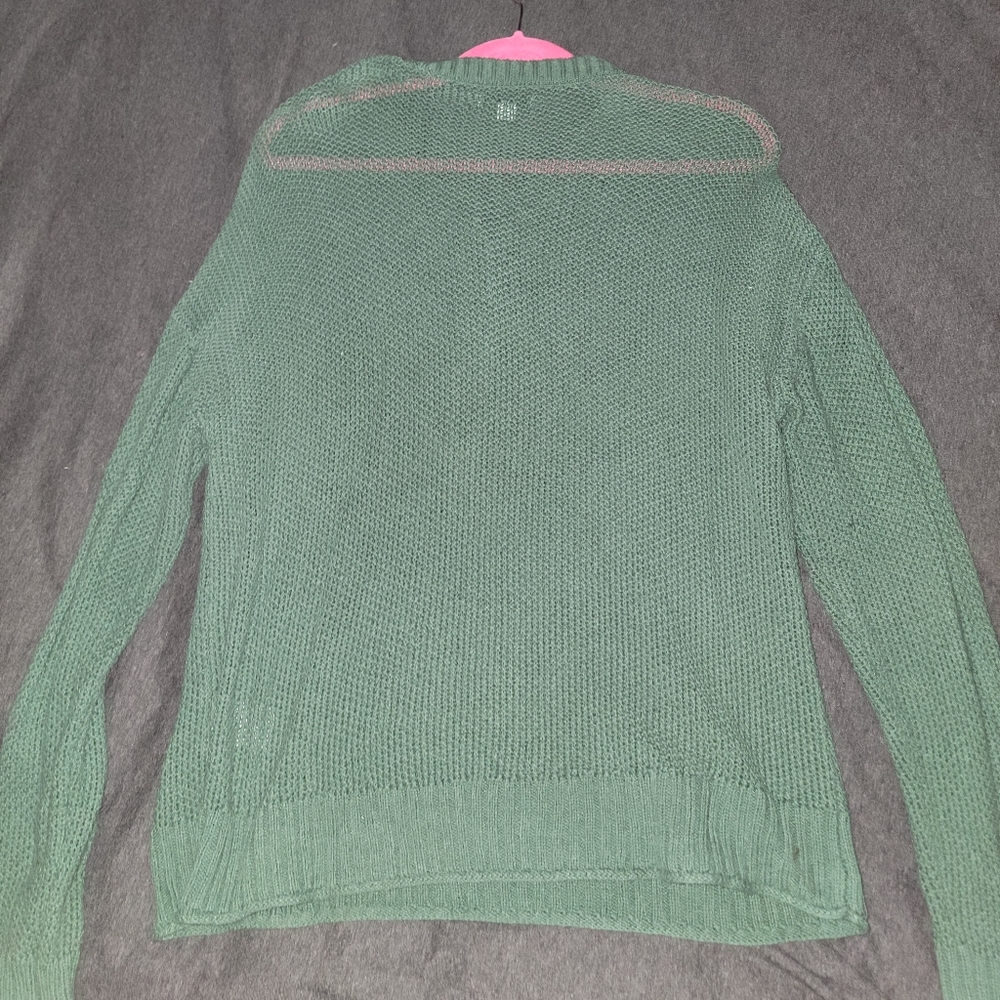 American Eagle Knit Button Sweater - Medium - Gre… - image 5